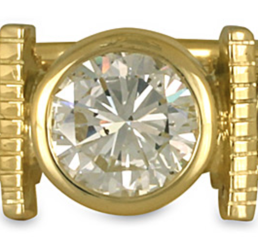 Our open engagement ring mount. Again, a perfect engagement ring for active lifestyles!